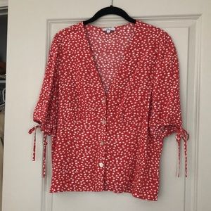 Rails floral short-sleeve top